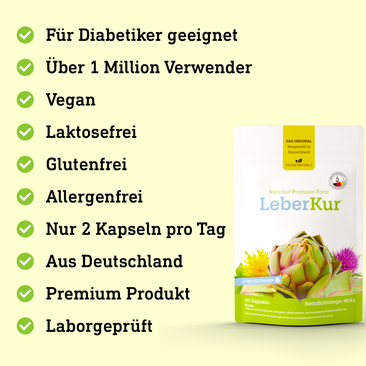 Naturhof Leverkuur Premium Forte 6 maanden set